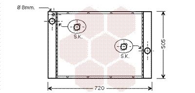 VAN WEZEL Radiaator,mootorijahutus 06002283